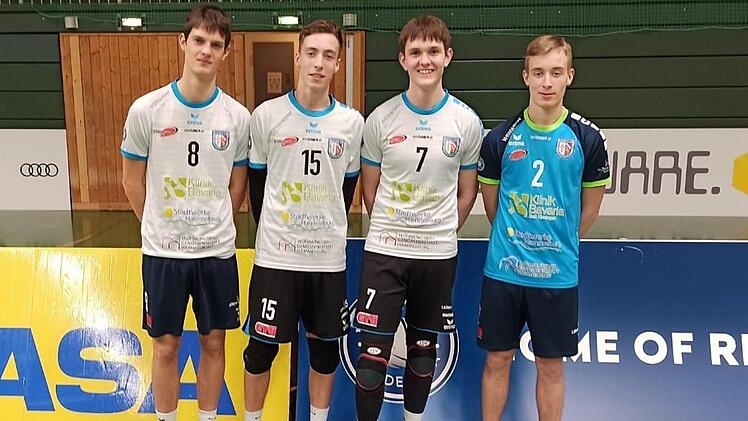 Hammelburgs Nachwuchs durfte gegen Grafing Bundesliga-Luft schnuppern: (v.l.) Finn Jansen, Leon Greinwald, Jonathan Baden und Lukas Greinwald.  Foto: FRank Jansen
