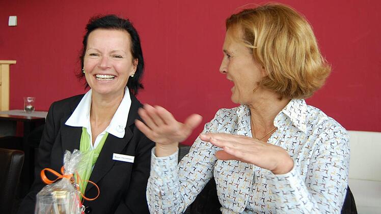 Mit Thermen-Chefin Gabriele Lippmann