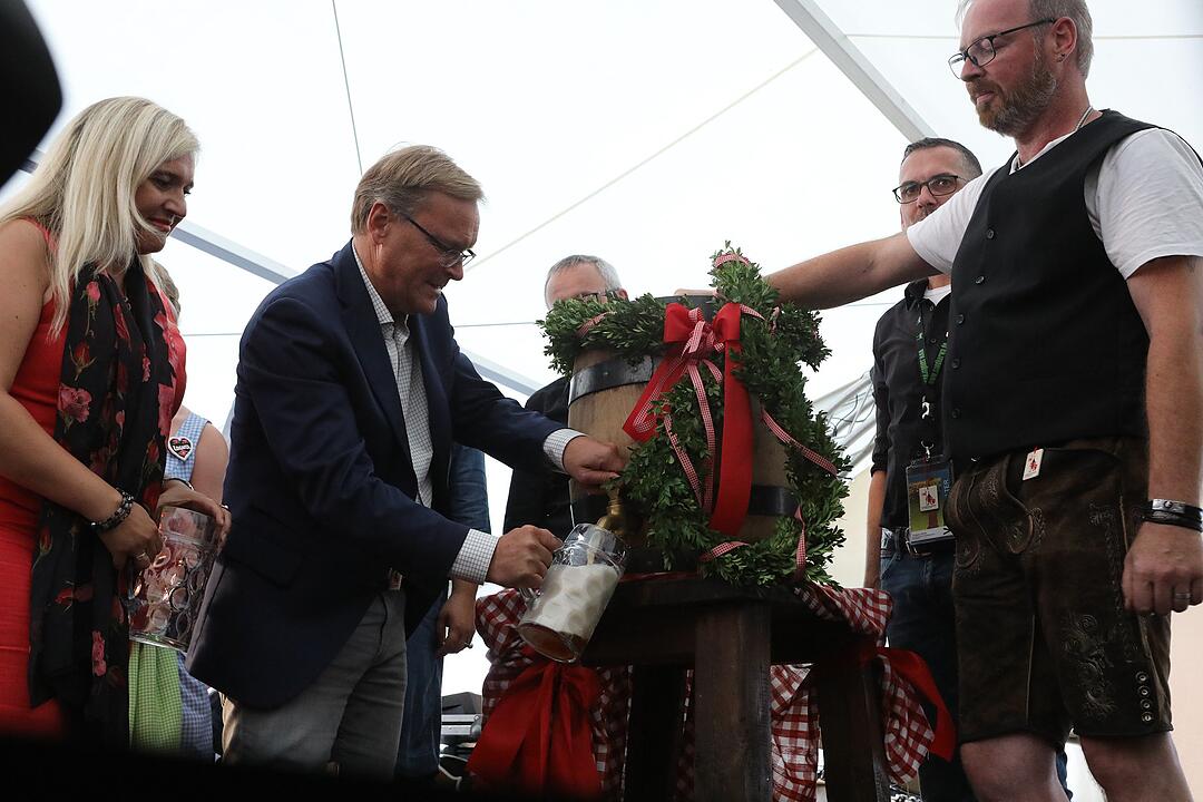 Bamberg; erster Tag mit Bieranstich der Sandkirchweih; Foto: Barbara Herbst
