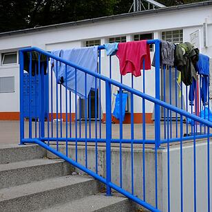 Zeltstadt für Flüchtlinge in Nürnberg