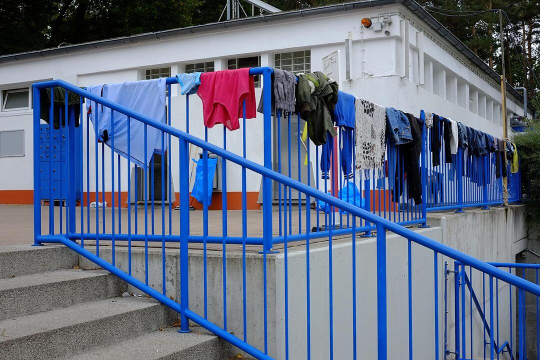 Zeltstadt für Flüchtlinge in Nürnberg