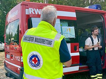 Suche nach einem vermissten Schwimmer bei Sommerach