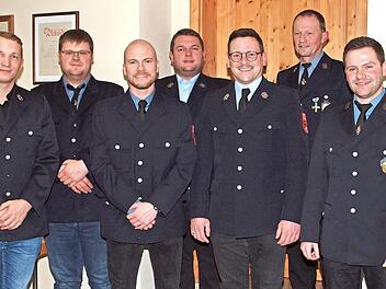 Das neugewählte Vorstandsteam (v. l.): Sebastian Then, Marcel Saam, Sebastian Koch, Michael Zillig, Fabian Leppert, Günther Lamm und Patrick Först