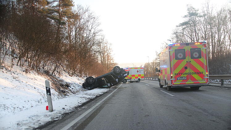 Vier Verletzte bei Unfall bei Ansbach