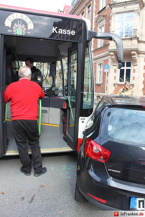 Unfall mit Linienbus in Bamberg