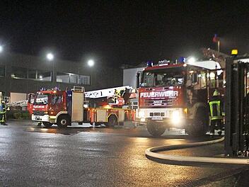 Zu einem Brand in dem metallverarbeitenden Betrieb in Mainleus rückten in der Nacht zum Mittwoch rund 140 Einsatzkräfte von Feuerwehr, Rettungsdienst, THW und Polizei aus. Kurz nach Mitternacht hatte ein 32-jähriger Mitarbeiter auf dem Weg zum Parkplatz den Brand bemerkt.  Foto: News 5/Holzheimer