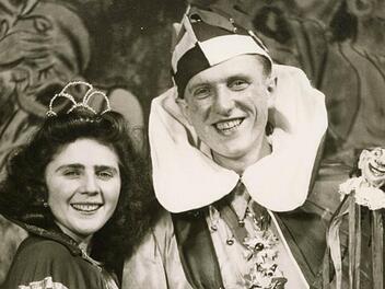 Die 1. Große Bad Brückenauer Karnevalsgesellschaft feiert 60-jähriges Bestehen. Ein Streifzug durch die Geschichte: 1952: Prinz Josef Kastner mit seiner Prinzessin. Fotos: Prause/Archiv
