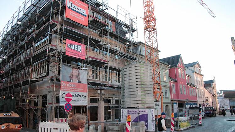 Baustelle am Albertsplatz.