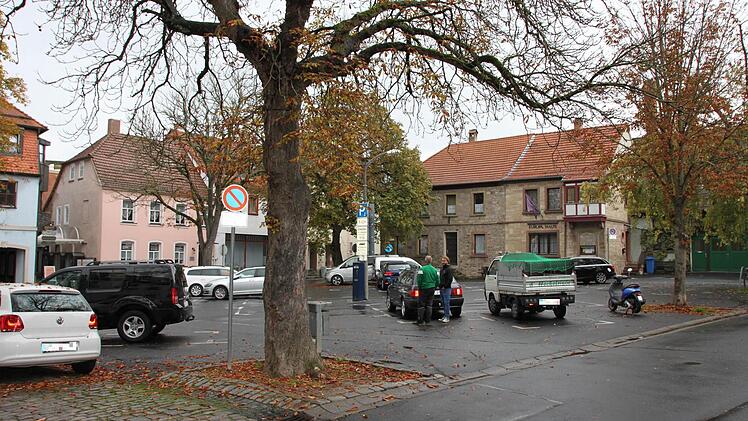 Der Stadtrat stimmte den Plänen für eine Umgestaltung des Viehmarktes zu. Dabei sollen zwei der alten Kastanien, im Vordergrund sowie links vor dem Europahaus, erhalten werden. Foto: Markus Reeh