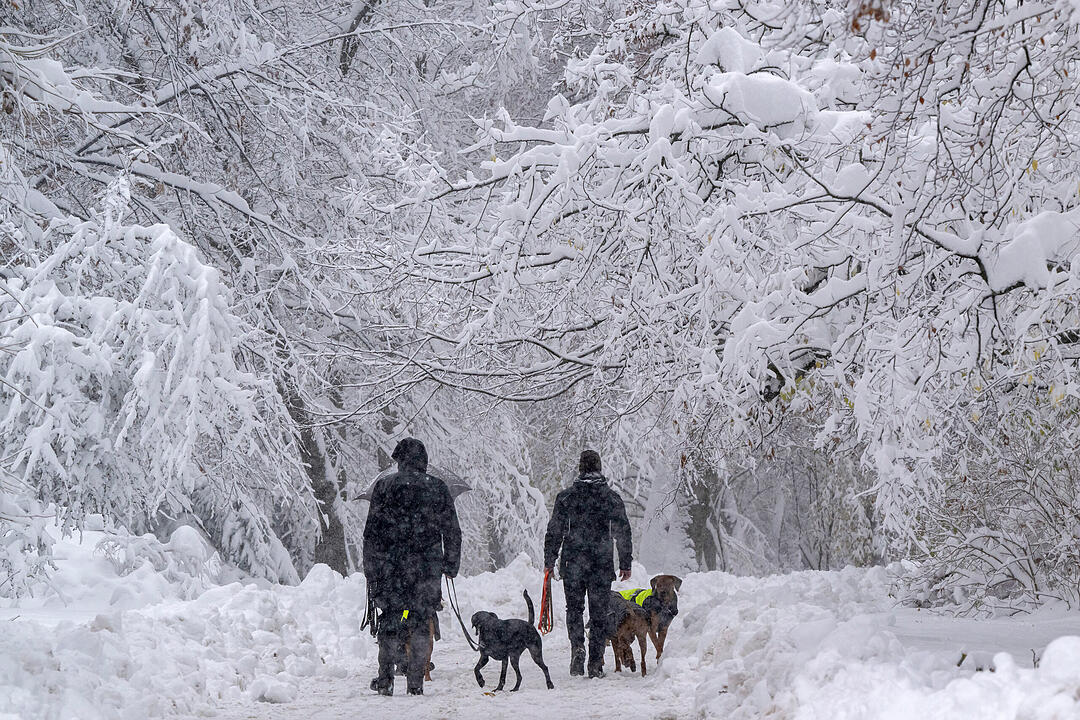 Wintereinbruch in Süddeutschland - München