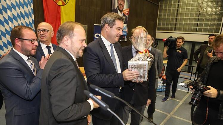 Impressionen vom Besuch des bayerischen Ministerpräsidenten, Markus Söder, am 9. Januar in Frohnlach - Foto: Berbara Herbst