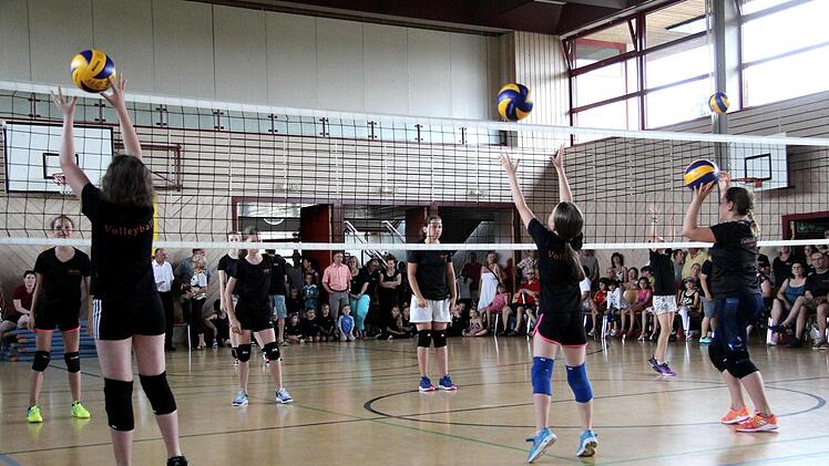 Die Volleyballerinnen zeigten ihr Können. Foto: Richard Sänger