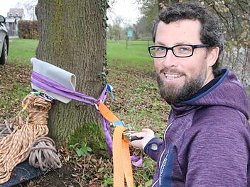 Leander Vierheilig macht sich aktuell als Erlebnispädagoge selbstständig, die fachliche Grundlage dafür holte er sich am Volkersberg. Beim Fachtag kommende Woche stellt er ein Praxisprojekt für Familien vor. Foto: Ralf Ruppert