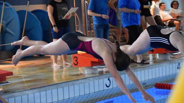 Start beim Kreisschwimmfest in Neustadt Foto: Daniela Pondelicek