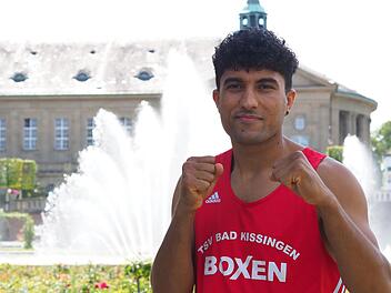 Bad Kissingen hat in Mohammad Shadab (im Bild) einen Deutschen Meister im Boxen. Foto: Jürgen Schmitt