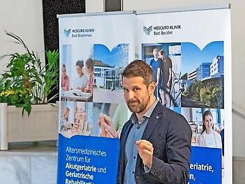 Steve Metz bei seinem Vortrag.