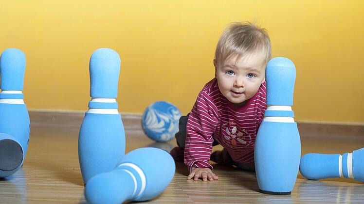 Die kleine Annabelle macht Werbung fürs Kompetenzzentrum frühkindlicher Inklusion, wo ihre Mama arbeitet und die Ansprechpartnerin für Eltern und Fachpersonal ist. Foto: privat
