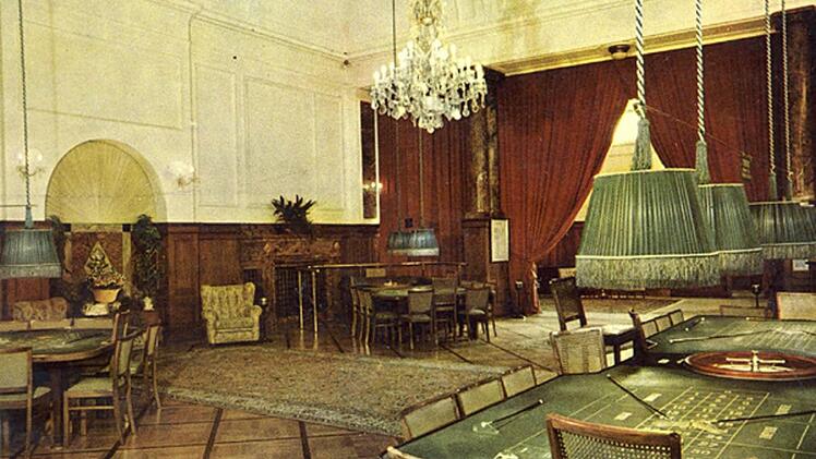 Der Spielsaal 1955.  Foto: Spielbank/Archiv
