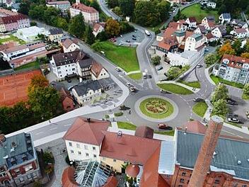 So wird der Verkehrsknoten am Krankenhausberg in der Blaich in ein paar Jahren aussehen.  Visualisierung: Stadt Kulmbach