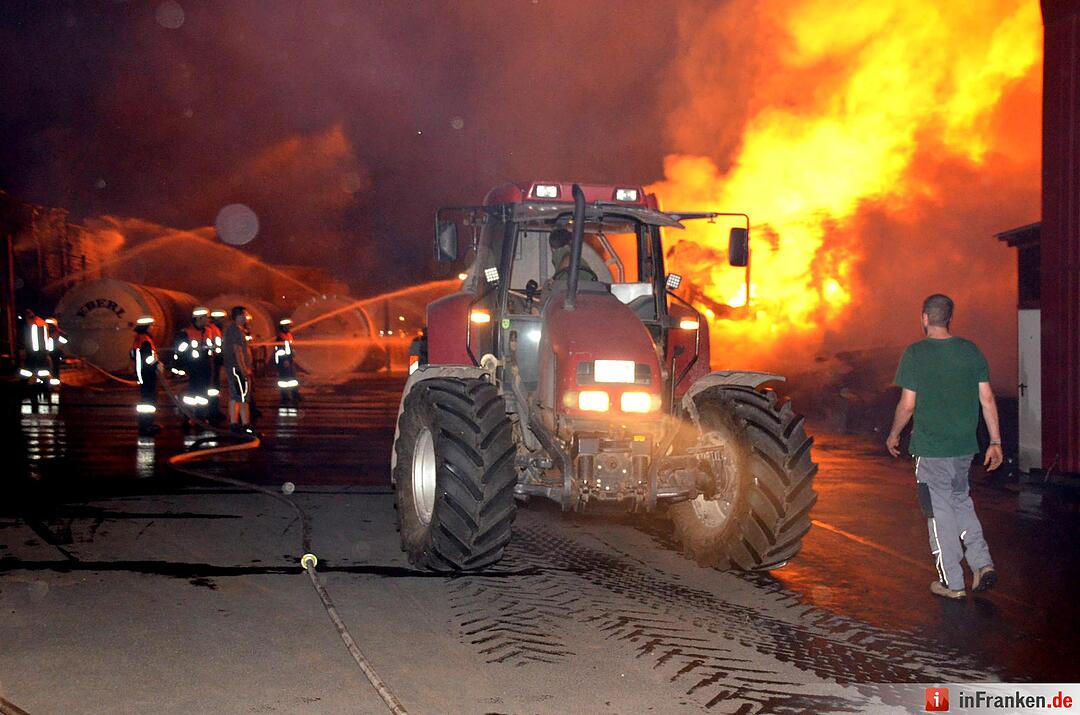 Brand im Sägewerk Untererthal