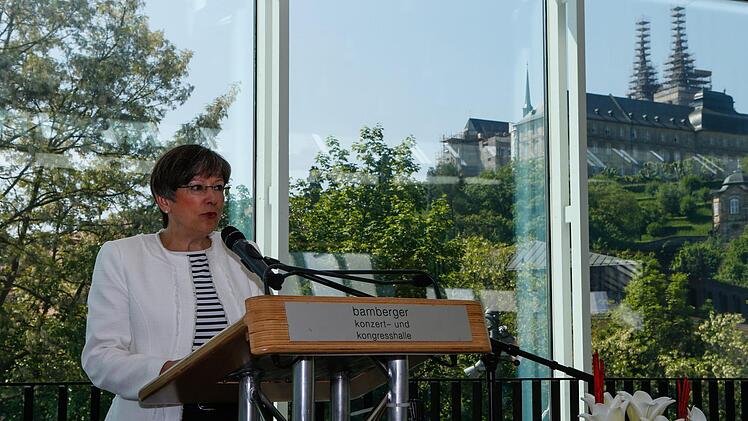 Eröffnung der Großplastikenausstellung von Rui Chafes in Bamberg am 12. Mai 2018. Foto: Matthias Hoch