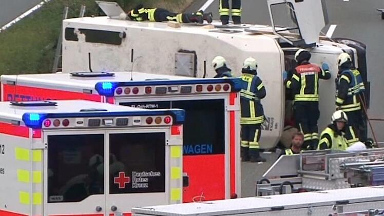 Bei einem Unfall mit einem Wohnmobil wurde eine 58-Jährige am Dienstag in Unterfranken schwer verletzt. Symbolbild: Bernd Preikschat/NWM-TV/dpa