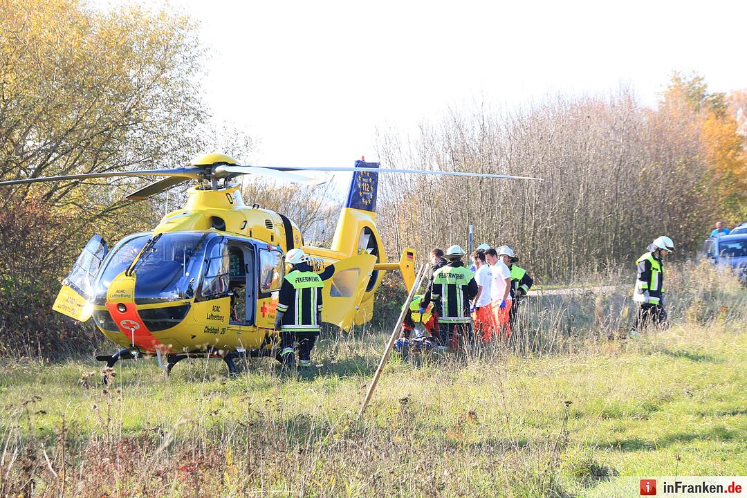Schwerer Unfall auf der A70 bei Oberhaid