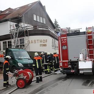Schwelbrand in Gasthof in Großheirath