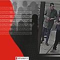 Das Foto ist zwar recht unscharf, aber die Polizei erhofft sich trotzdem Hinweise. Auf der Überwachungskamera ist links der Mann zu sehen, nach dem die Polizei sucht. Foto: Polizei