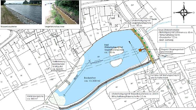 Entwurf der Planer für den Weisendorfer Badweiher