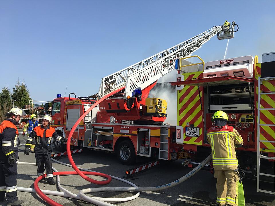 Zimmerei in Vollbrand