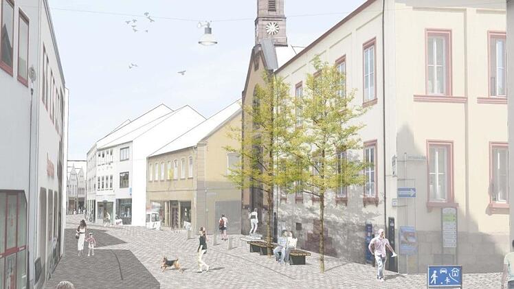 So will der Entwurf das Bürgerspital hervorheben.Foto: Büro Holl Wieden