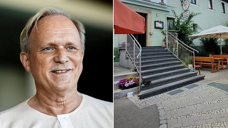 Schwarzenbach am Wald: Ulrich Tukur besucht "Gasthaus Synderhauf" - Betreiber begeistert