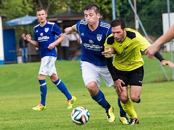 Der Metzdorfer Alexander Wachter (links) im Laufduell mit dem Bayreuther Philipp Stelzer. Foto: Alexander Muck