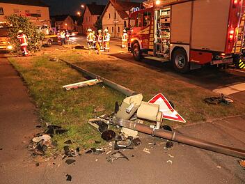 Futsch, die Ampelanlage in Breitengüßach Foto: News5/Merzbach