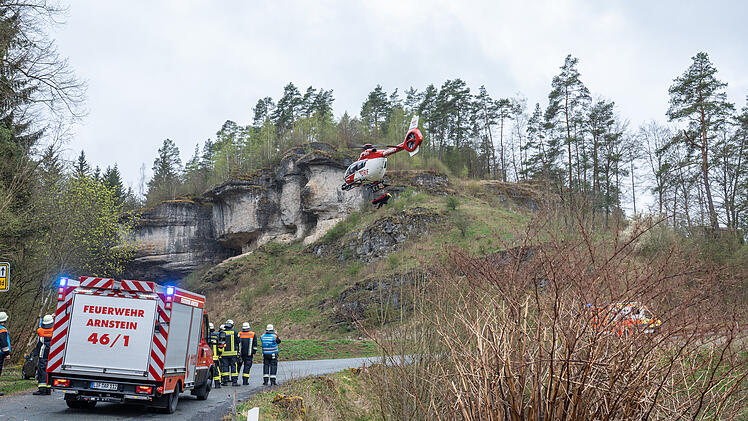 Kletterin abgestürzt: Aufwendige Rettungsaktion mit Hubschrauber