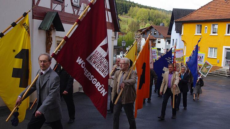 Mai-Kundgebung in Wallenfels. Foto: Heike Schülein