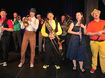 Als weltoffene Vertreter der fränkischen Volksmusik, die auf höchstem Niveau musizieren, offenbarten sich die "Herzensblecher" mit ihrem Konzert in Haßfurt.  Foto: Ulrike Langer