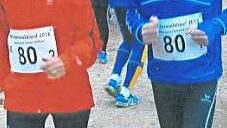 Gabriele und Leon Landgraf absolvierten den Erlanger Winterwaldlauf in 56 Minuten und 31 Sekunden.  Foto: Egon Landgraf