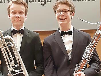 Julian Heinz (links) und Nico Neubauer spielten bayernweit Musik.