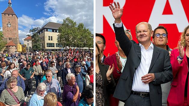Kanzler Olaf Scholz tritt in N&uuml;rnberg auf