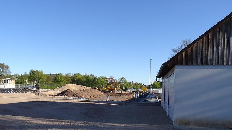 Bau-Chronik der neuen Angerhalle: 4. Mai 2016.Foto: Jochen Berger