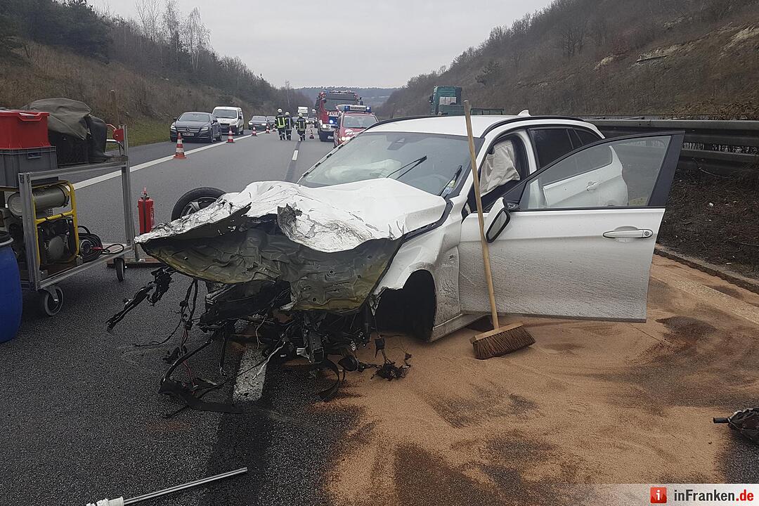 Unfall auf der A70