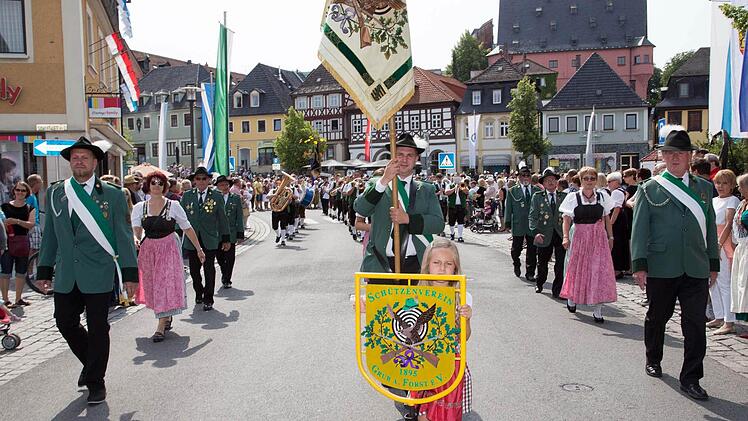 Der Schützenverein Grub am Forst   Foto: Klaus Gagel
