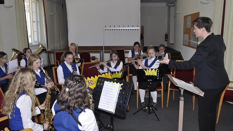 Die "Mini-Kings" des Jugendblasorchesters Scholz aus Geroda sind auch wieder mit von der Partie. Foto: Archiv/Peter Klopf