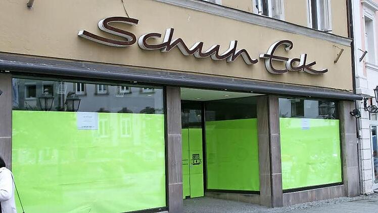 26 Läden in der Innenstadt stehen laut Statistik der Stadt leer. Auch für "Schuh Eck" am Holzmarkt wird ein Nachfolger gesucht.
