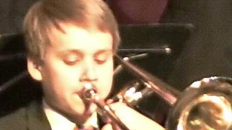 Julian Heinz spielt auch in der Bigband des Kulmbacher MGF-Gymnasiums.