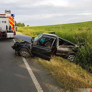 Schwerer Unfall auf B173 bei Köditz