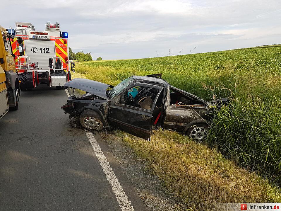 Schwerer Unfall auf B173 bei Köditz