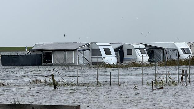 Sturmböen auf der Insel Norderney